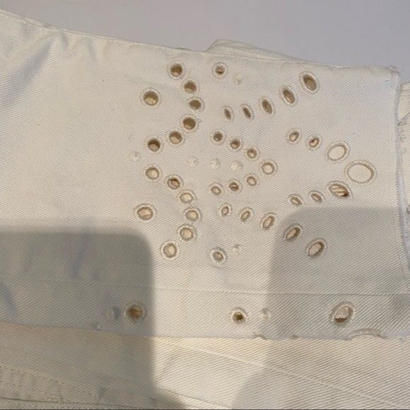 Saint Laurent White Denim Jeans Size 27 - Picture 4 of 7